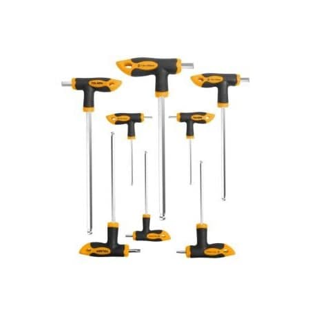 Tolsen Torx T-Handle Screwdriver Set 8Pcs Cr-V, Size: T-10, T-15, T-20, T-25, T-30, T-40, T-45, T-50 20061